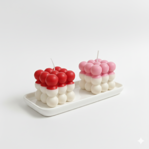 🫧 Bubble Candle – Set of Two