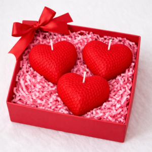 Lumé Heart Candles - set of 2