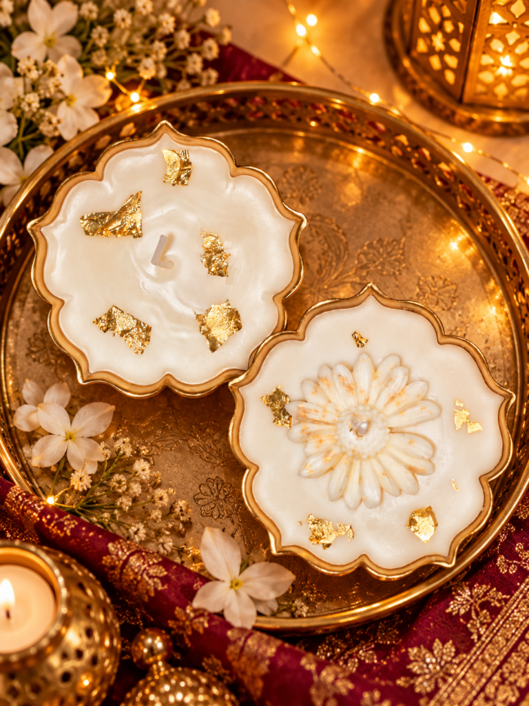 Aurelia – Golden Bloom Candle Duo